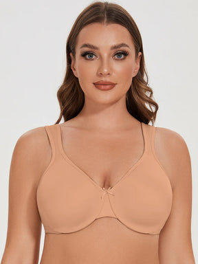 Seamless Unlined Minimizer Bra – Comfortable Plus Size Support with Underwire