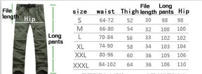 Pantalones - pantalones para exteriores convertibles para hombres de secado
