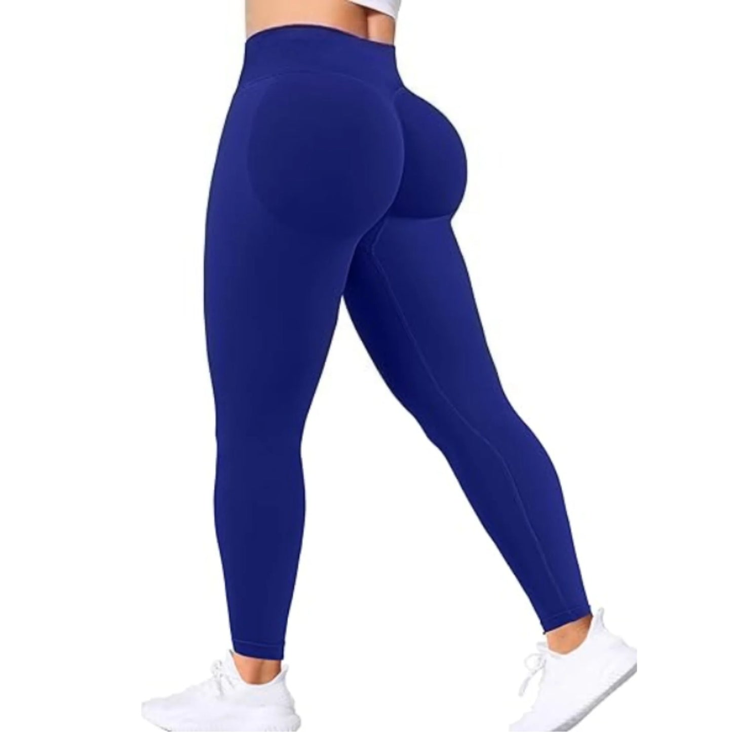 Peach-lift yogabyxor med trippel midjeband – hög midja, skulpterande passform och andningskomfort för gym och vardagsbruk.