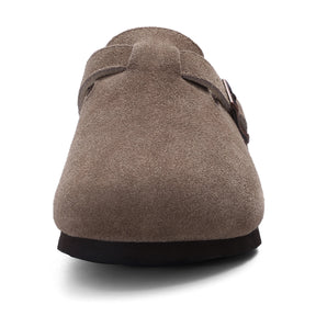 Echte suède klompen – Unisex comfort met boogondersteuning & Kurken voetbed