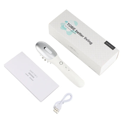 Pente massageador elétrico para couro cabeludo, ems, luz led, massageador de cabeça com aplicador de óleo de cabelo para couro cabeludo, relaxamento, crescimento do cabelo, adequado para todos os penteados