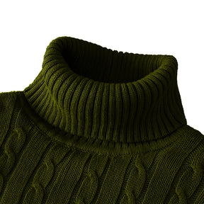 Maglione a dolcevita di lana maschile - casual e caldo