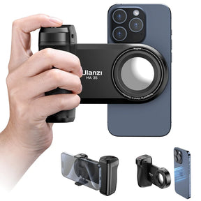 Ulanzi ™ Magsafe smartphone Camera Sluiter Grip Bluetooth Selfie -handvat als camerafoto -stabilisator Verticale horizontale shoot