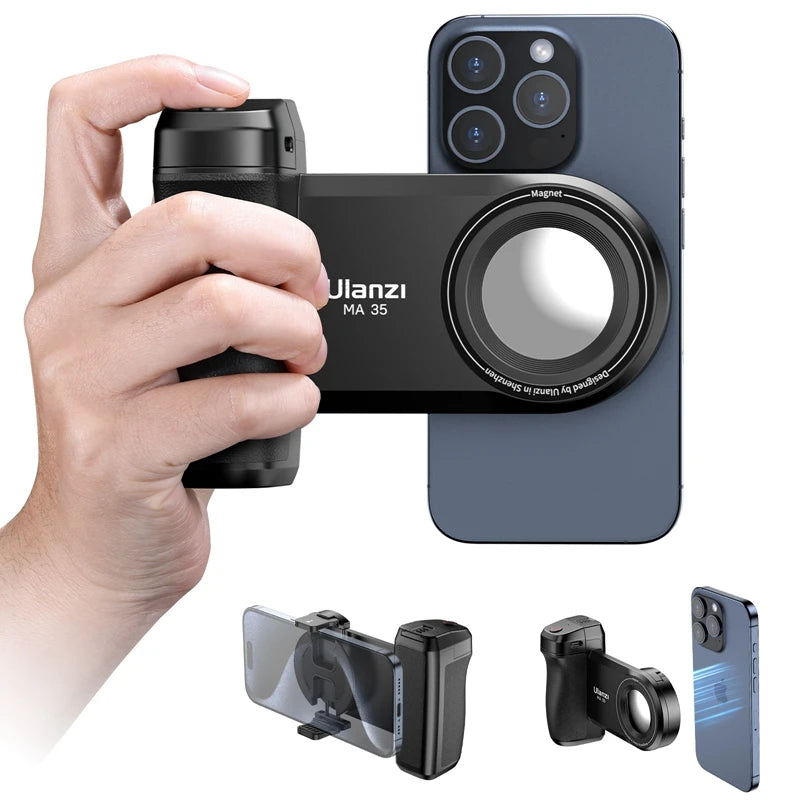 Ulanzi ™ Magsafe Smartphone SmartPhone Grip Bluetooth Handie Bluetooth Handie come Scatto orizzontale verticale