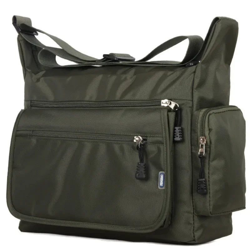 Unisex waterdichte crossbody schoudertas – lichtgewicht nylon messengertas voor op kantoor & reizen