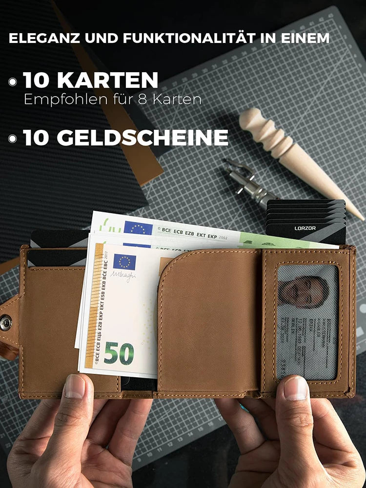 Unisex portemonnee met muntzakje AirTag positioneringskaartclip RFID antidiefstal