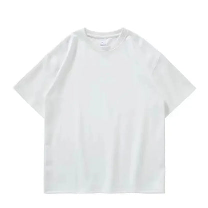 Camiseta -600g Camiseta masculina de manga curta grossa de algodão puro resistente - alta qualidade