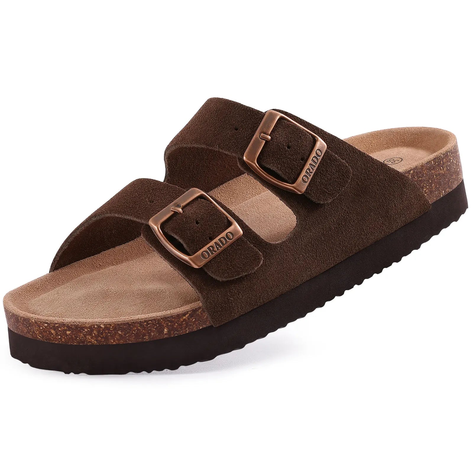 Fashion Suede Platform Mules – Soft Cork Clogs with Arch Support for All-Day Comfort