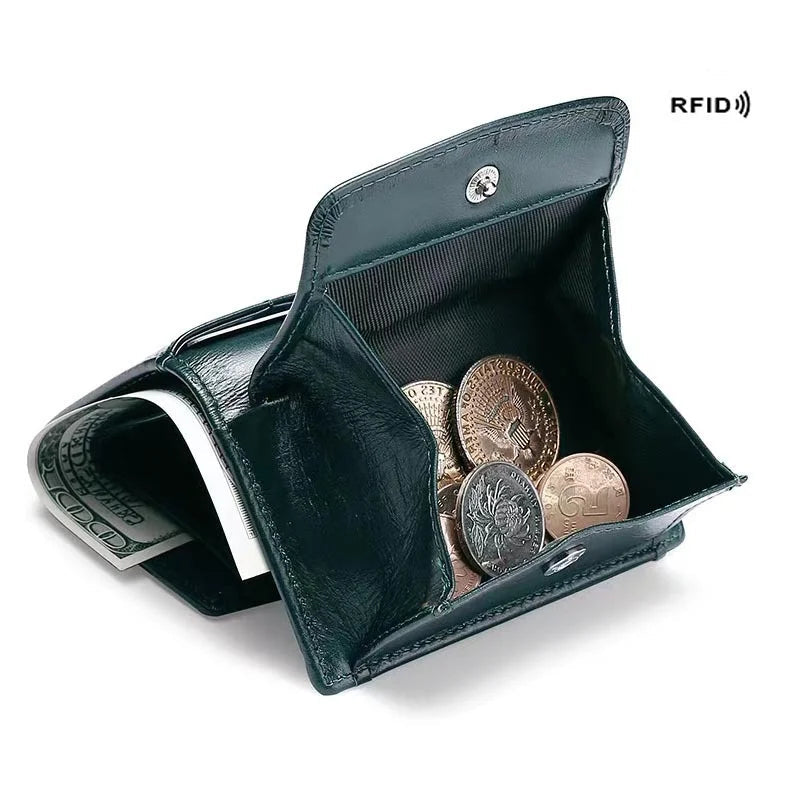 Portefeuille Airtag - Cuir véritable - Porte-carte Air Tag RFID