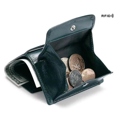Portefeuille Airtag - Cuir véritable - Porte-carte Air Tag RFID