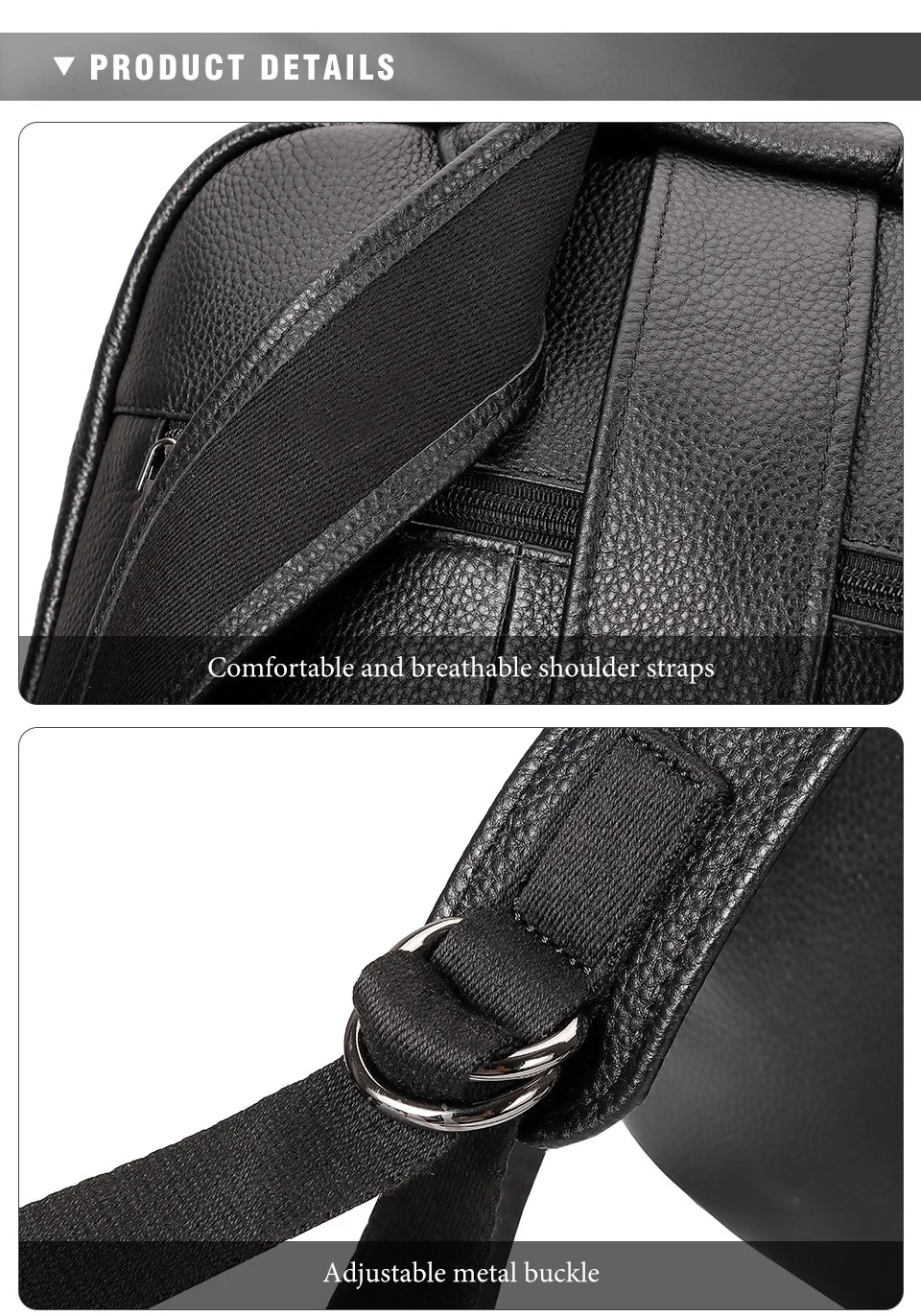 Genuine Leather Unisex Backpack – Elegance Meets Everyday Function