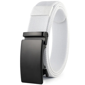 Sports Elastic Tactical Belt – Automatic Metal Buckle, Stretch Nylon Military Unisex Belt (115–150CM)