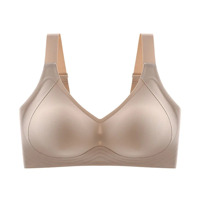 Push up reggiseno per le donne senza cuciture plus size reggiseni sottile tazza wirelette bralelette sexy brassere femme m-6xl