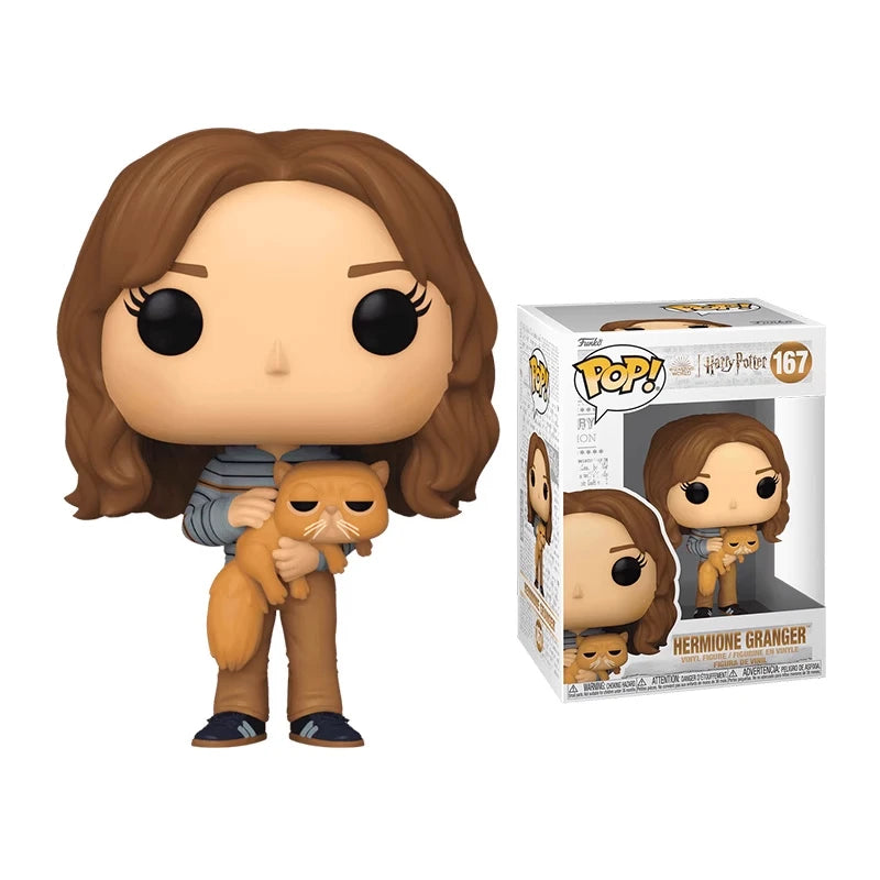 Genuine Edition FUNKO POP™ Harry Potter: Hermione with Crookshanks Anime Desktop Decoration Toys Collectible Model