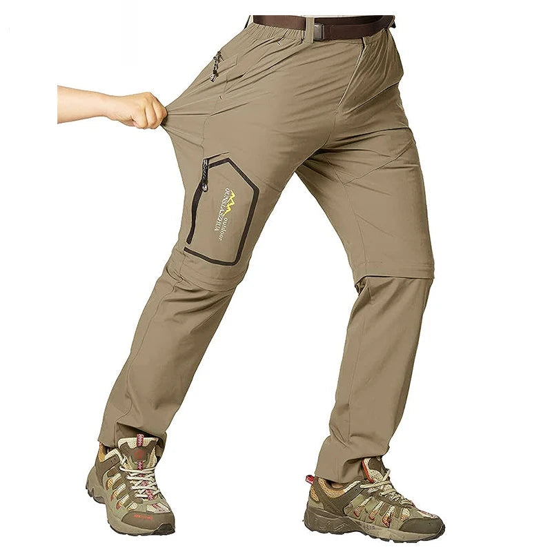 Pantalones tácticos de senderismo para hombre: impermeables y de secado rápido & Protección UV