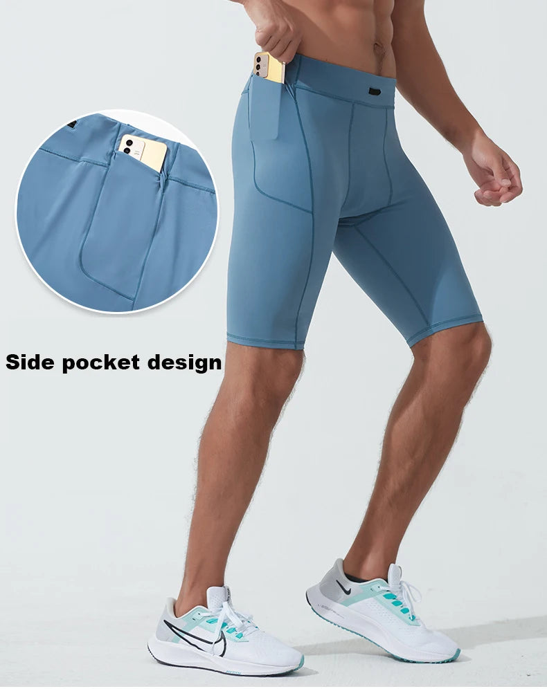 Short de compression pour hommes – Séchage rapide & Coupe extensible