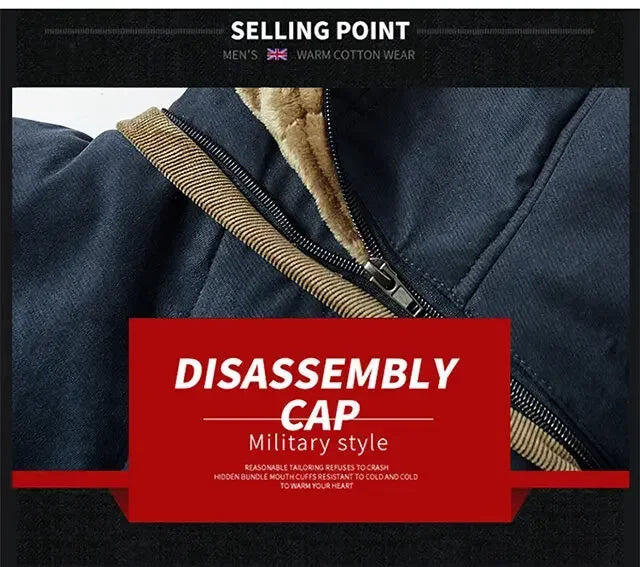 Waterproof Fleece Hooded Men Outdoor Jacket - Inclusive sizes — up to 6XL