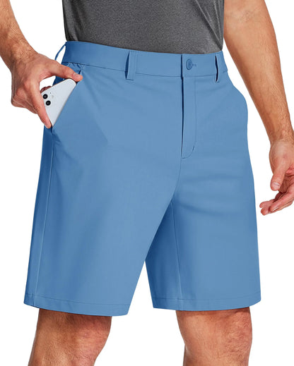 MIAMI TAC -Shorts décontractés et de golf à séchage rapide pour hommes – Stretch & 4 poches