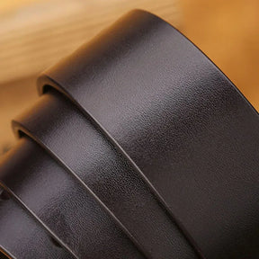 Leather Unisex Belt – Fashion Alloy Buckle Luxury