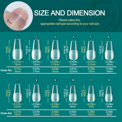 Pontas Nailpop Gel X – 120 unidades de gel macio, extensões fáceis de unhas