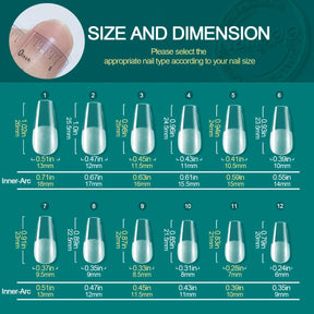 NAILPOP GEL X TIPS - 120 stks zachte gel, eenvoudige nagelverlengingen