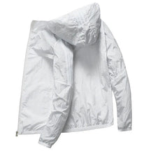 Summer Camping Senderismo Jackets Hombres de pesca Ciclismo con capucha Sports de gimnasio que se extiende al aire libre Propectora del sol