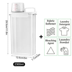 1100/1800/2300 ml de buanderie rechargeable ou distributeur de distributeur de distributeur réservoir vide pour conteneur de rangement avec étiquettes