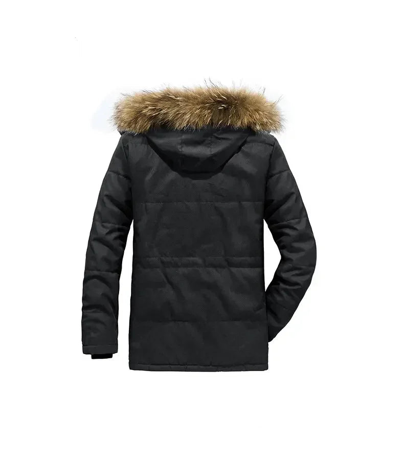 Waterproof Fleece Hooded Men Outdoor Jacket - Inclusive sizes — up to 6XL