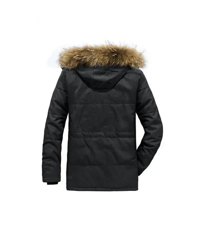Waterproof Fleece Hooded Men Outdoor Jacket - Inclusive sizes — up to 6XL