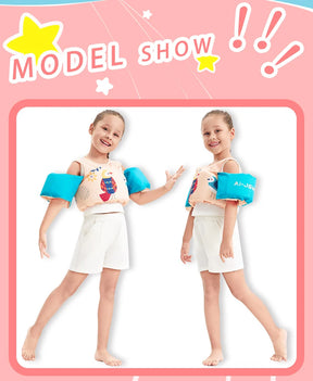 Swim Vest for Kids Cute Swimming Pool Jacket Floats Non-Inflatable Baby Boys Girls Arm Band Buoyancy Aids for Children Aged 2-6T