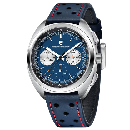 MIAMI DESIGN VK63 - Relógio masculino de luxo | Cronógrafo esportivo com vidro safira e movimento de quartzo