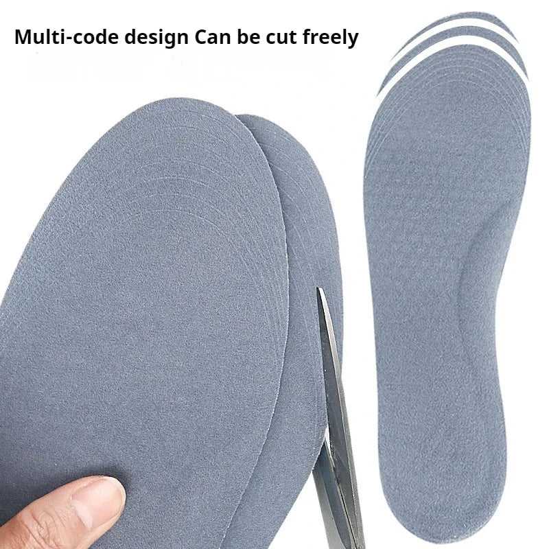 Chaussures en silicone en nid d'abeille Absorption de choc douce couvrant les chaussures de semelle intérieure pads sueur mèche la semelle de chaussures respirantes 1pair
