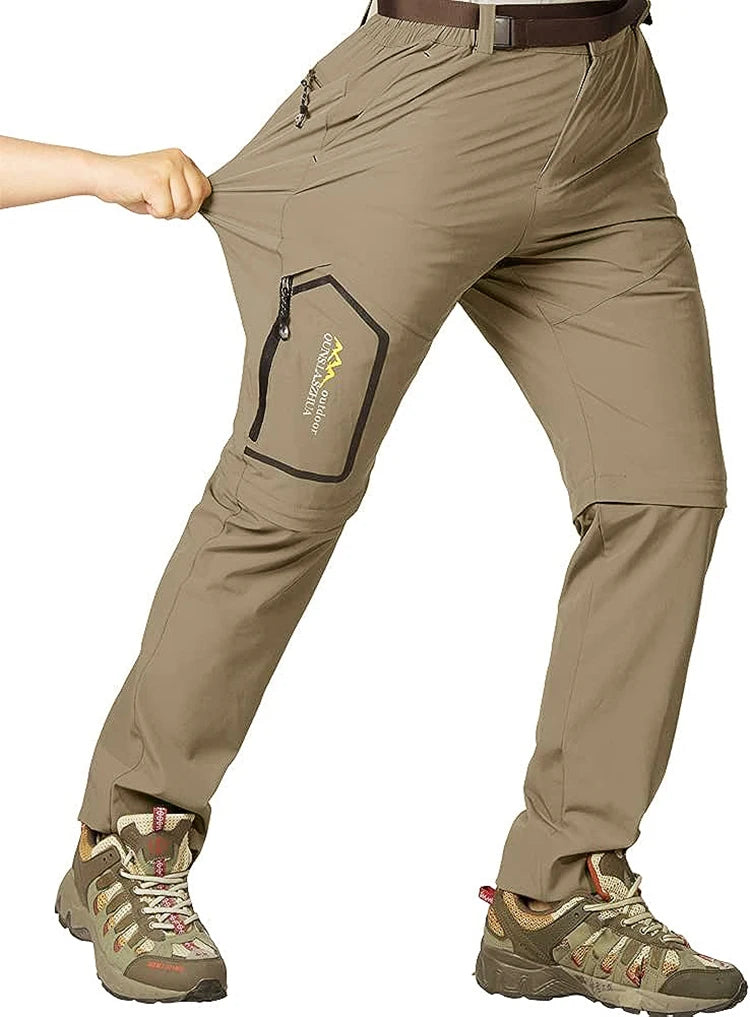 Pantalones tácticos de senderismo para hombre: impermeables y de secado rápido & Protección UV