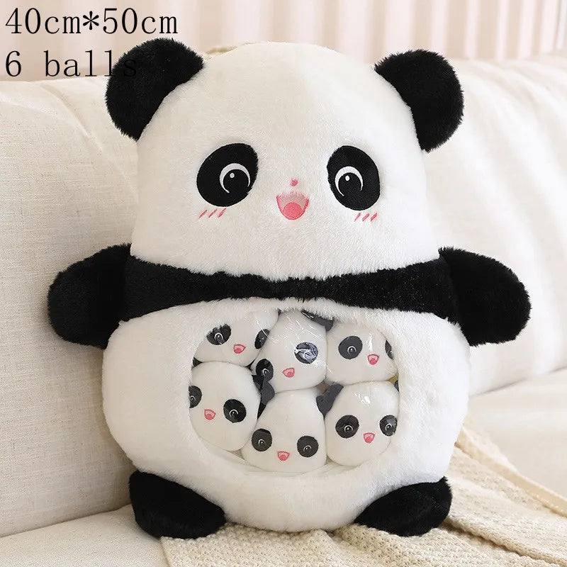Schattig dieren pluche kussen - mini candy tas poppen voor kindercadeaus