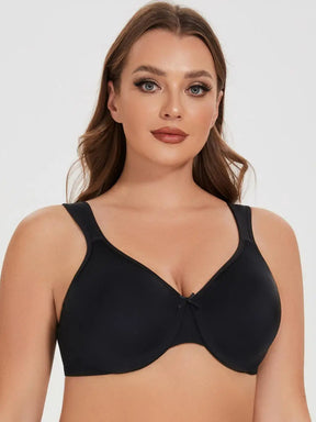Seamless Unlined Minimizer Bra – Comfortable Plus Size Support with Underwire