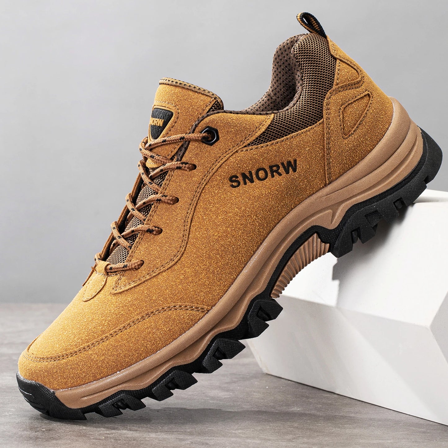 Botas de caminhada masculinas – antiderrapantes prontas para uso ao ar livre