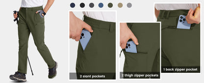 MIAMI TAC -Pants - Lättvikts snabbtorkande vandringsbyxor för män – Vattentät & Cargo Style