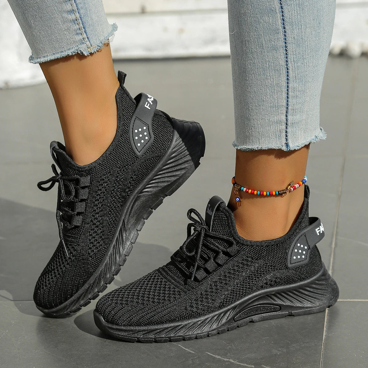 Women’s Casual Sneakers – Lightweight Fly-Weaving Fashion Shoes