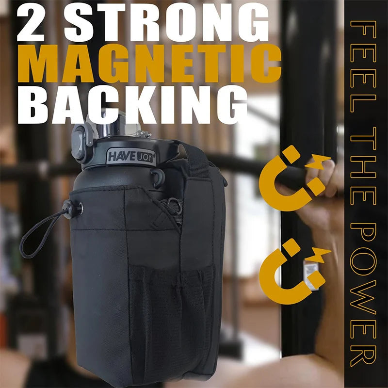 Sacca da palestra magnetica borsa per trasporto magnetico di grande capacità con tasca portatili portatili porta bottiglia per palestra accessori per palestra organizzatore
