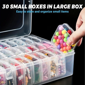 Organisateur de peinture de diamant de bricolage et de nail - Boîte de rangement bijoux et strass