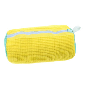 Shoe Washing Machine Bag for All Shoe Types-Yellow with Blue Zipper,Ideal for Sneakers and Casual Shoes,Laundry Wash Bag