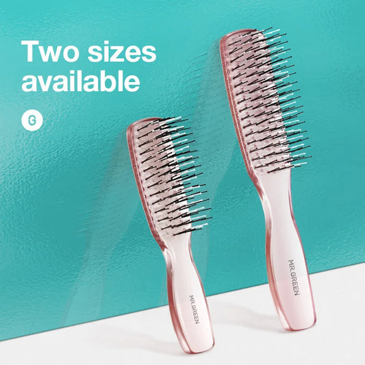 Escova de cabelo para massagem do couro cabeludo, pentes de volume, estilo de cabelo fino, ferramenta de desembaraço para cabelos longos e secos e molhados, presente para mulheres