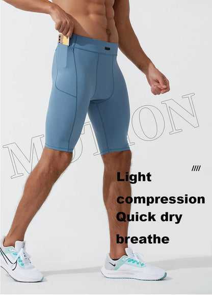 Short de compression pour hommes – Séchage rapide & Coupe extensible