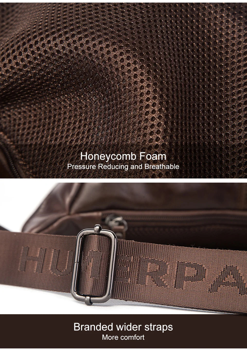 Midjeväska i äkta läder Casual Crossbody
