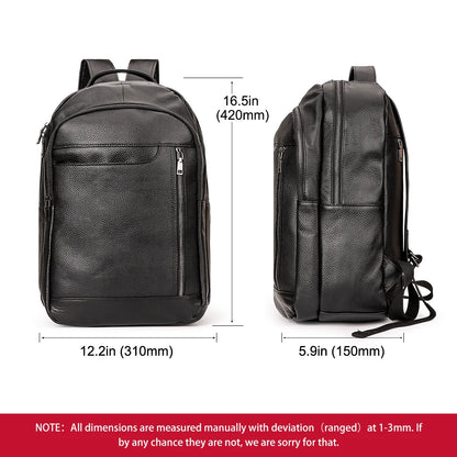 Genuine Leather Unisex Backpack – Elegance Meets Everyday Function