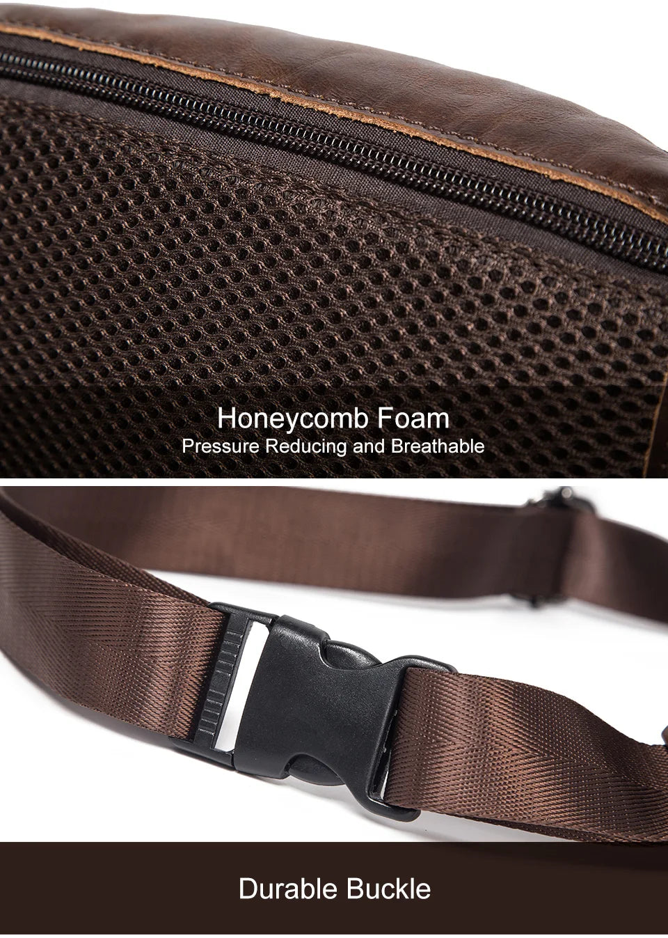 100% Genuine Leather Chest Bag unisex High-Capacity With Durable USB Charging Crossbody Bag - Free Shipping to Europe