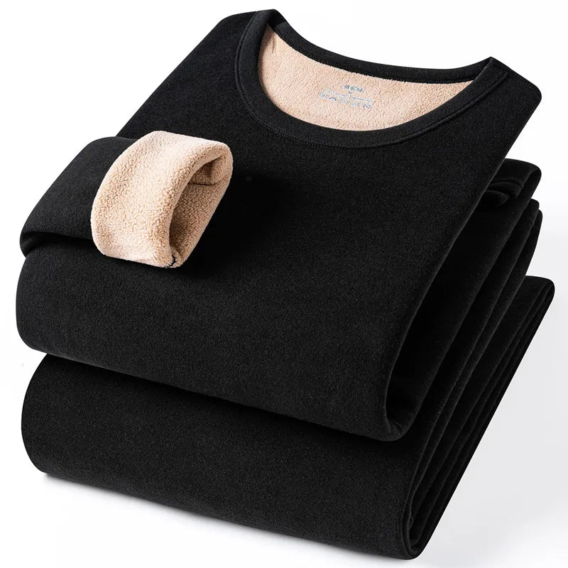 Large Størrelse 8XL Termisk undertøysett for menn Høst Vinter Fritid Ensfarget Long Johns Holder varmen Kaldt vær Termisk klær