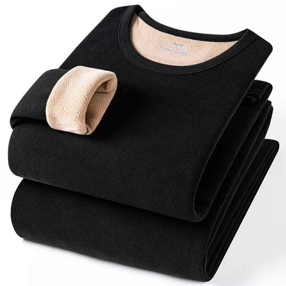 Large Størrelse 8XL Termisk undertøysett for menn Høst Vinter Fritid Ensfarget Long Johns Holder varmen Kaldt vær Termisk klær