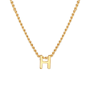 Chic Tiny A-Z Letters Necklaces for Women Girls, Gold Color Stainless Steel Initial Chokers,Small Pendent Necklaces Jewelry