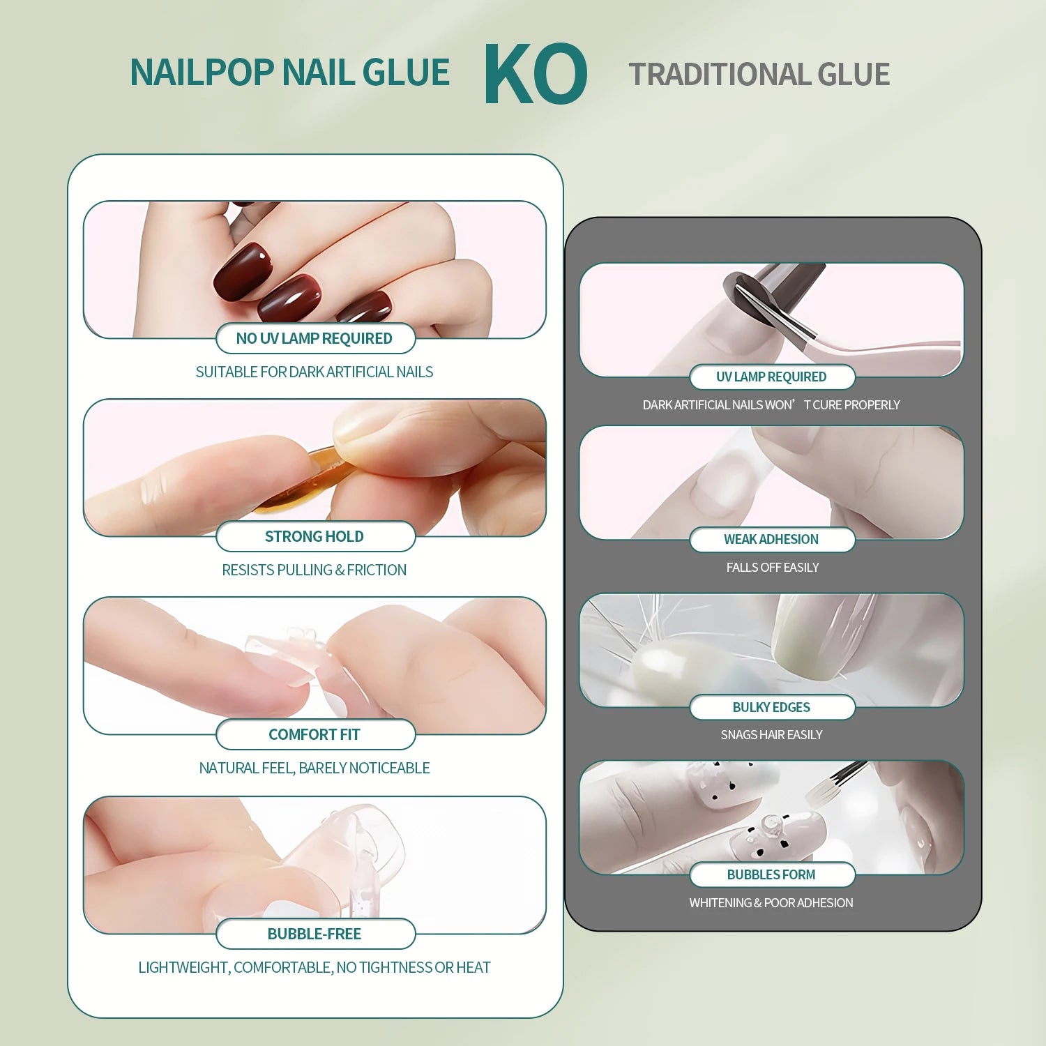 Nailpop Super Strong X Nail Coule 6ml Ipoallergenico Assicamento veloce NESSUN Formula di danno con rimozione istantanea 30 ml per la stampa sui chiodi